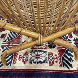 1960s rattan baby bed