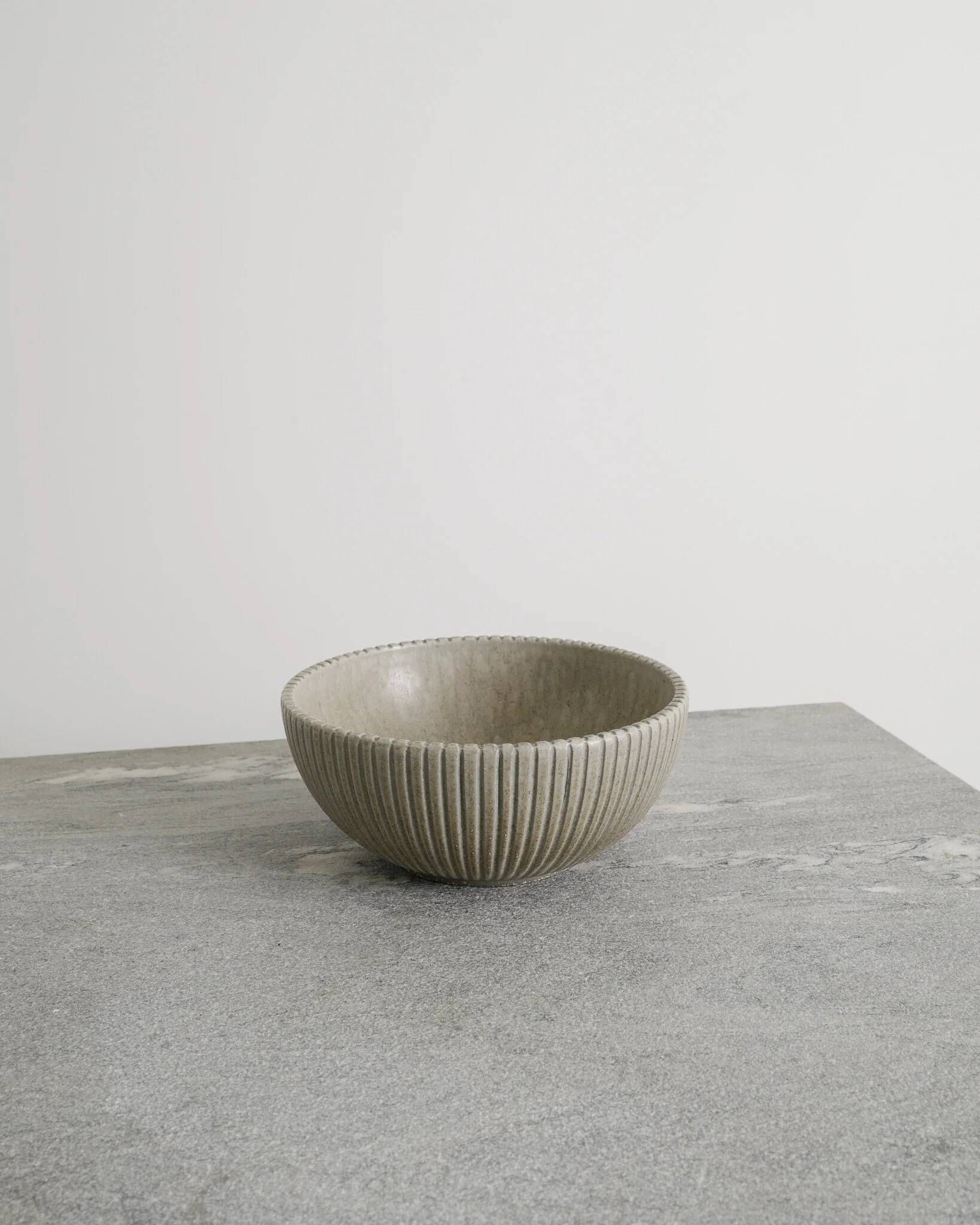 Vintage Danish Mid Century Decorative Ceramic Bowl by Arne Bang, 1950s
