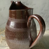 Varnished stoneware pitcher