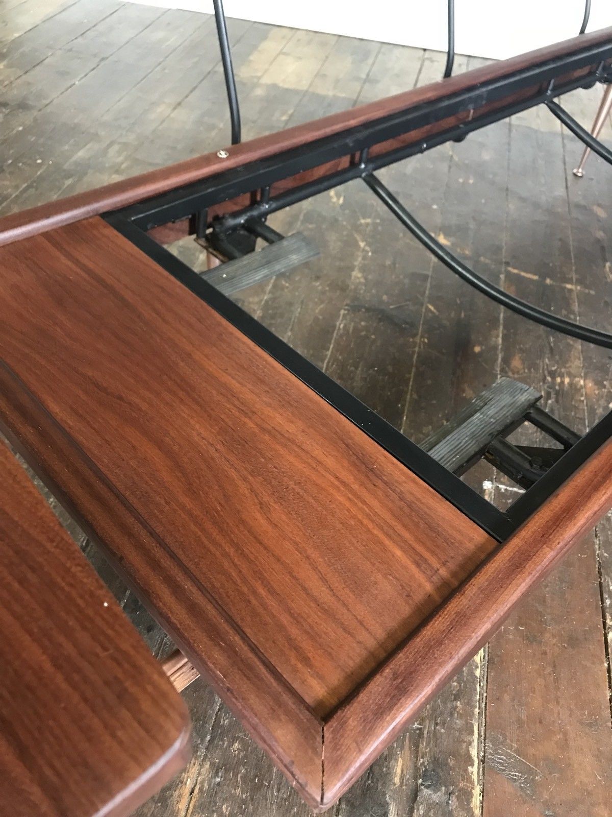 Sofa Walnut copper Wentworth Toothill years 50/60