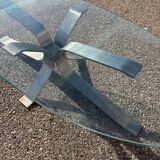 Glass coffee table