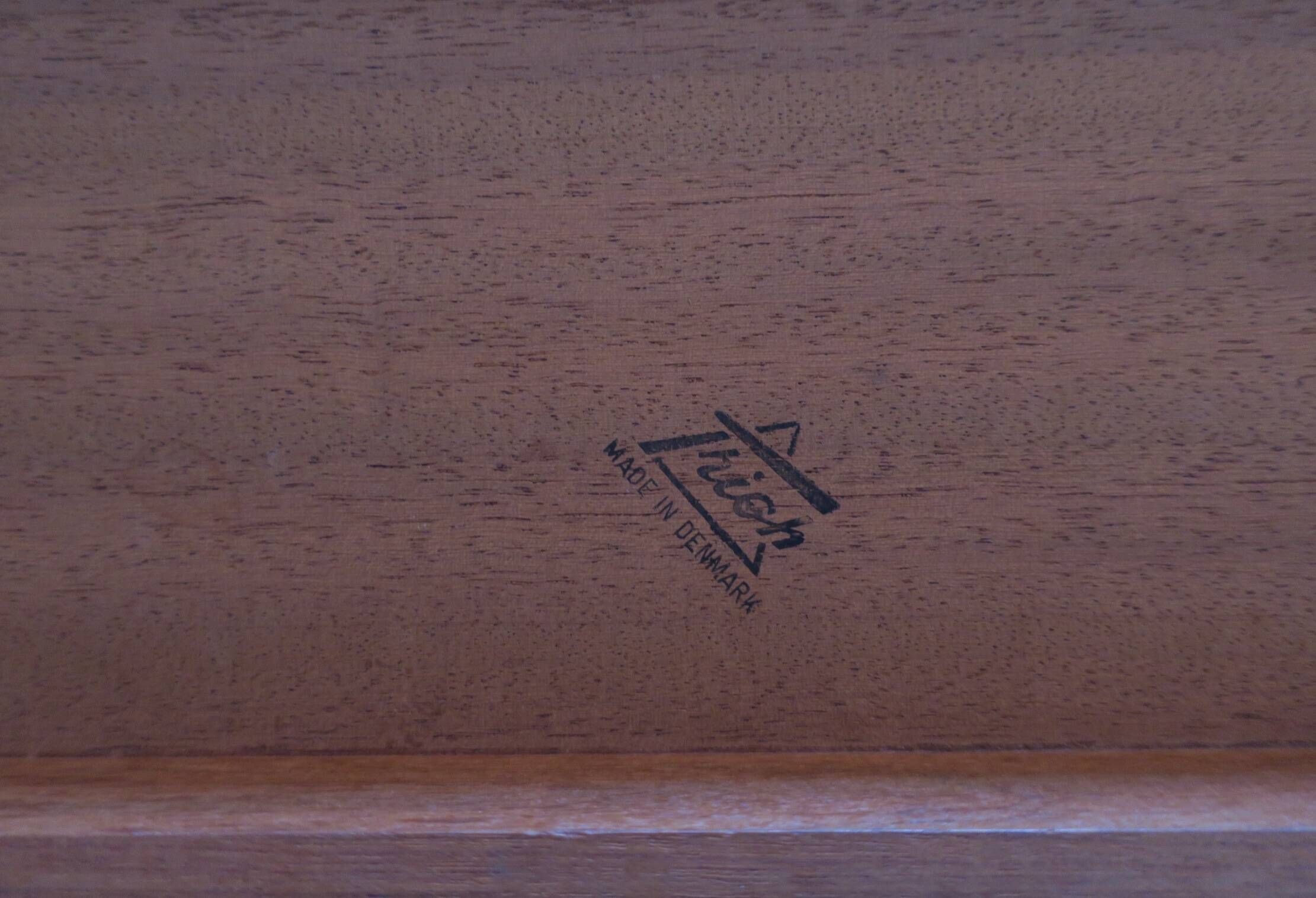 Teak metamorphic coffee tables and tray Johannes Andersen for Trioh, 1960s