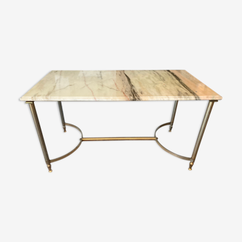 Brass and onyx coffee table