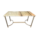 Table basse laiton et onyx