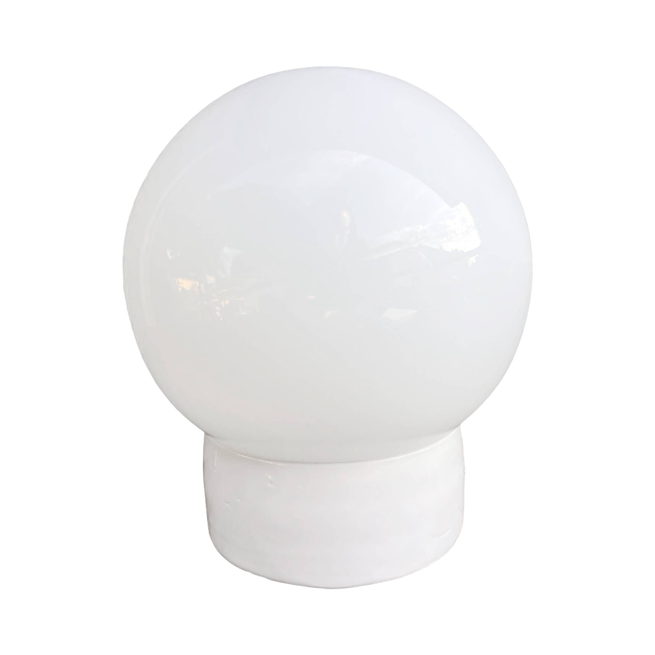 Industrial wall lamp, white, glass, FOTON, Poland, 1960s.