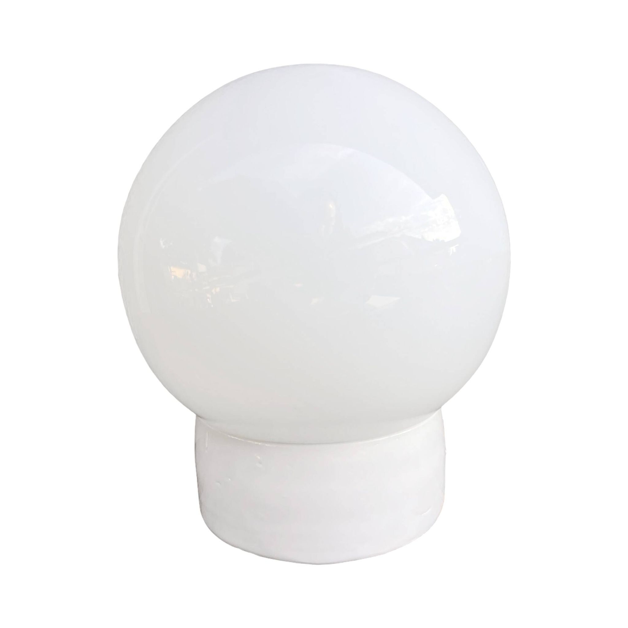 Industrial wall lamp, white, glass, FOTON, Poland, 1960s.
