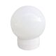 Industrial wall lamp, white, glass, FOTON, Poland, 1960s.