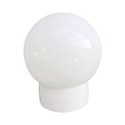 Industrial wall lamp, white, glass, FOTON, Poland, 1960s.
