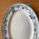 Pair of antique oval earthenware dishes from Choisy-le-Roi