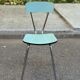 Vintage pastel blue/sea green Formica chair — Retro 50s/60s