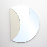 1970s wall mirror in white