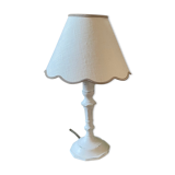 Shabby white patinated lamp
