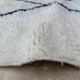 Tapis Marocain Beni Ourain blanc - 347 x 202 cm