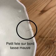Pair of Art Nouveau barbotine lunches signed Lunéville