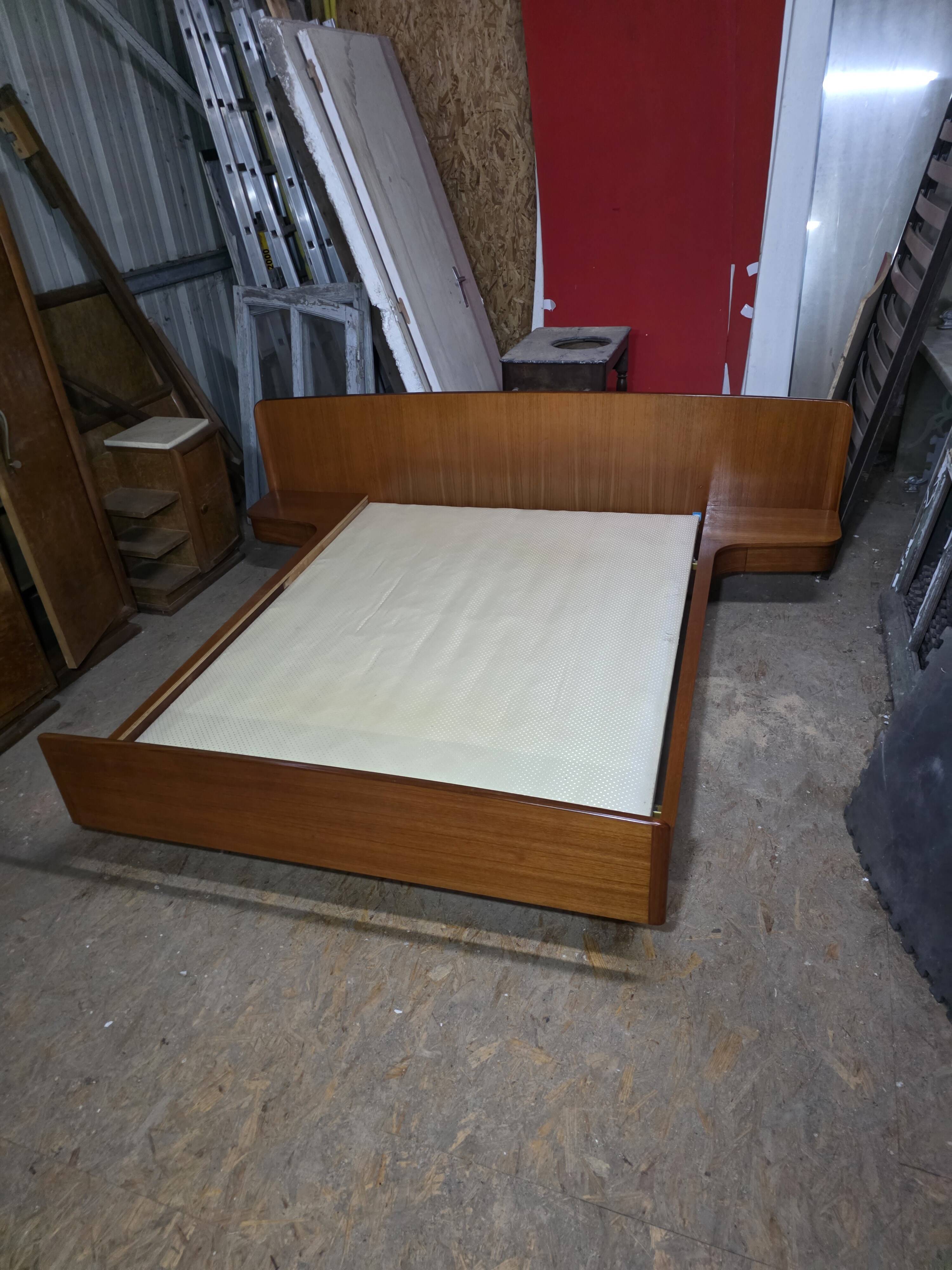 Scandinavian teak bed from the 1960s.