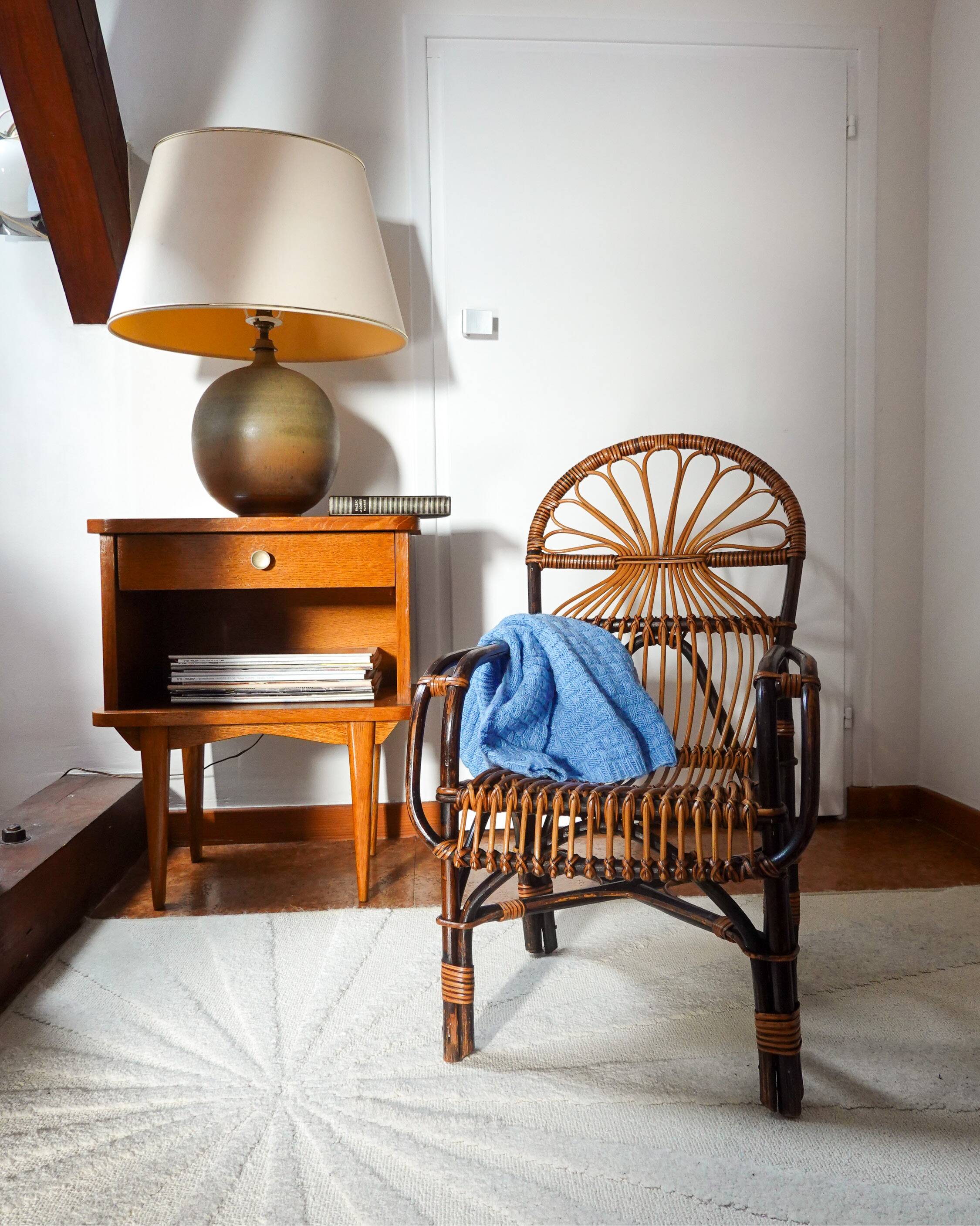Fauteuil en rotin enfant
