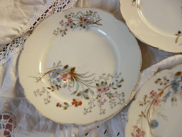 10 porcelain dessert plates xixth century