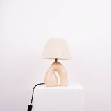 'Opposite' Table Lamp - Satin Cream