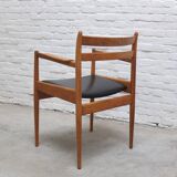 Rare armchair in oak by Jos De Mey for Van Den Berghe-Pauvers, 1960s