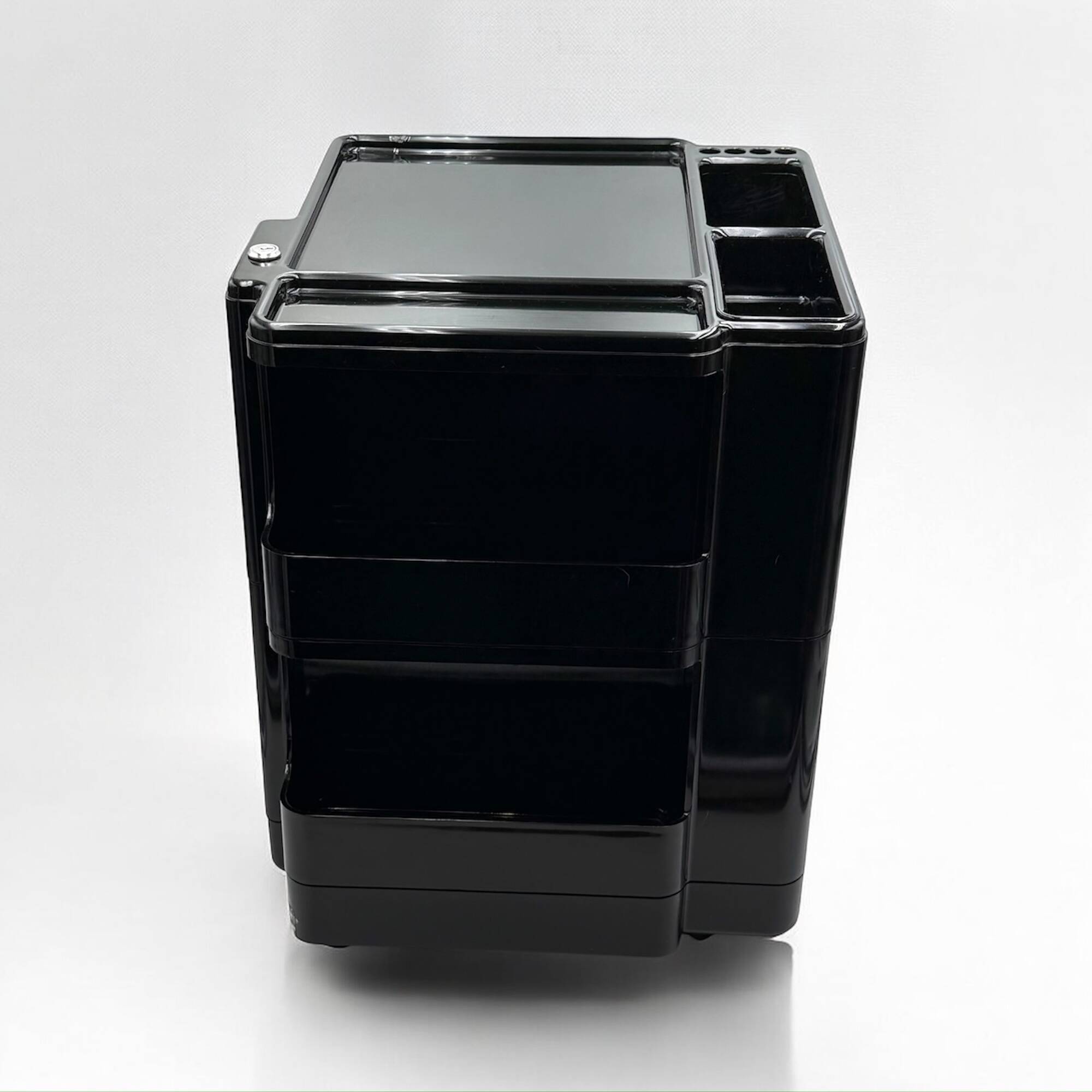 70s Organiser Trolley 'Superstile' Neolt in Glossy Black