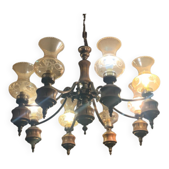 Vintage chandelier with 8 arms