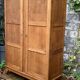 Solid oak compass foot cabinet René Gabriel 1945