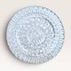 Set of three round wall/ceiling lights in moulded glass.