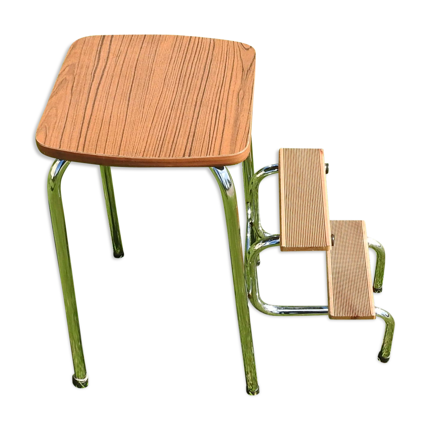 Escabeau stool in formica years 60