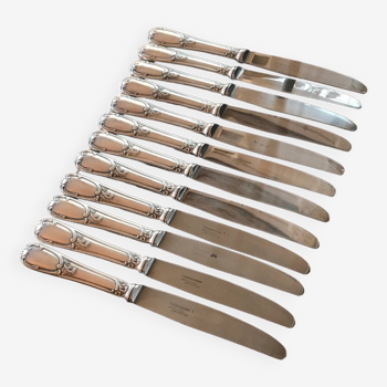 Silver metal knives