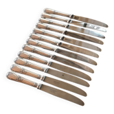 Silver metal knives