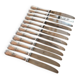 Silver metal knives