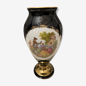 22k gold Limoges porcelain vase