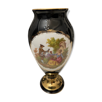 22k gold Limoges porcelain vase