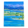 Mountain and lake landscape tableau – Canvas painting signed Tuller 2012