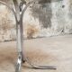Table ovale en verre vintage