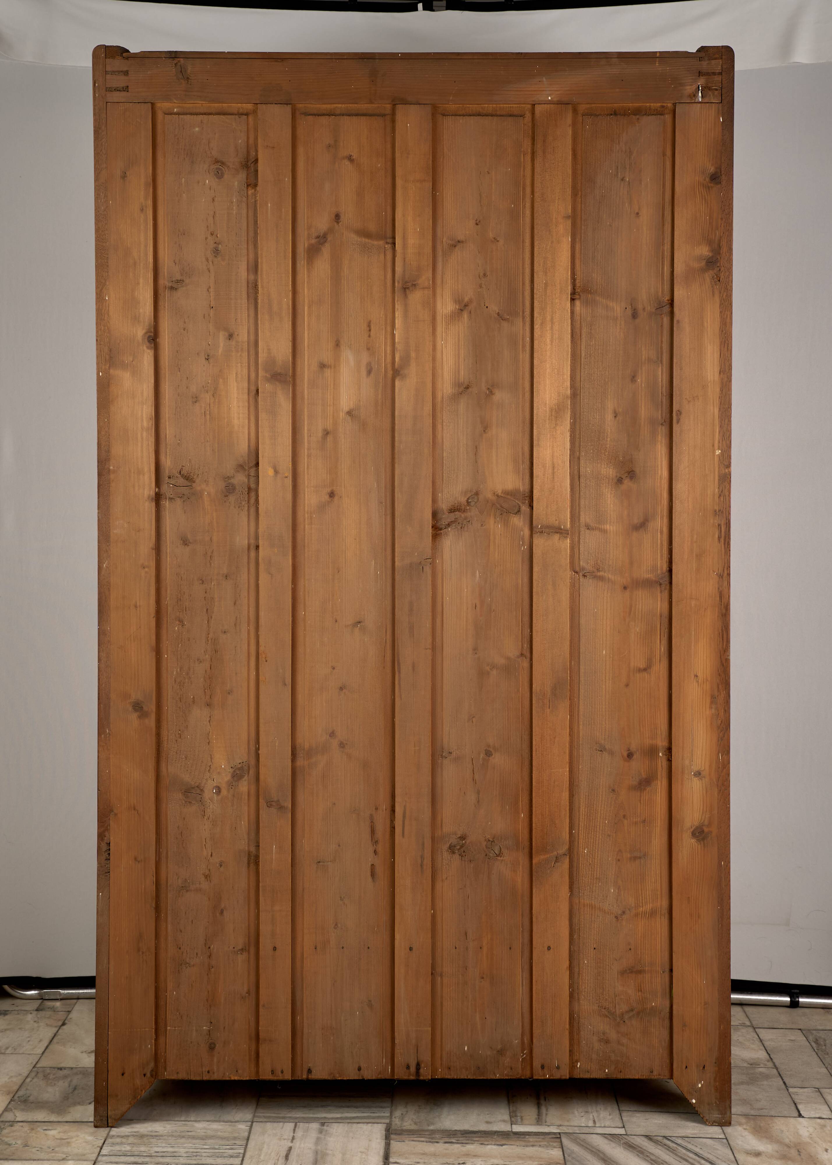 Vintage Wooden Wardrobe, 1930s, Czechoslovakia