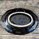 Decorative plate in slurry-decoration fish