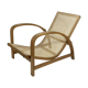 Fauteuil Jindrich Halabala en bois et canne, années 1930