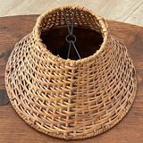 Vintage rattan lampshade