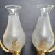 Pair of antique gold wall sconces