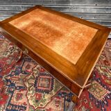 Flat mahogany desk charles X XIX th century