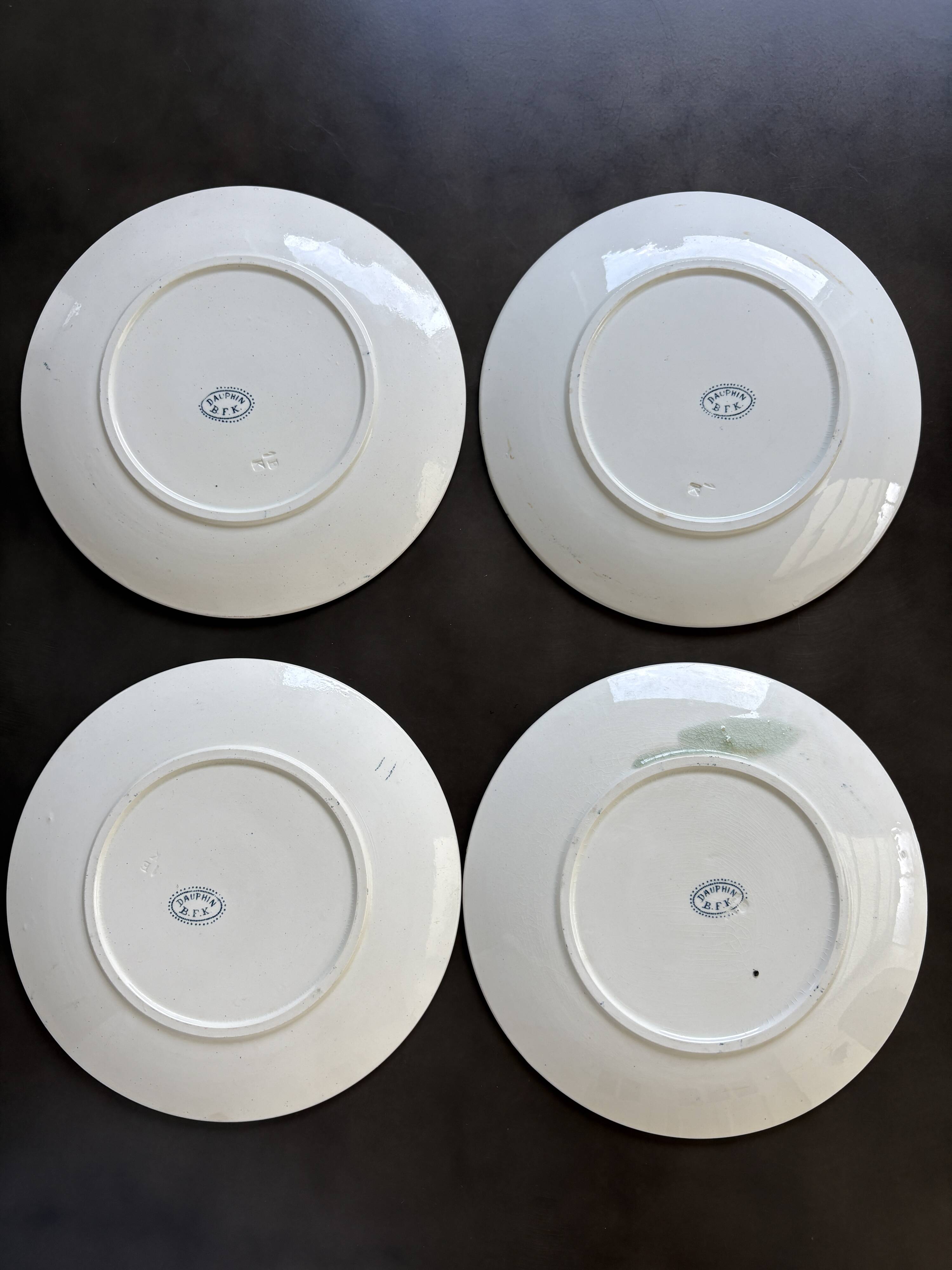 4 Boch 1900 dinner plates