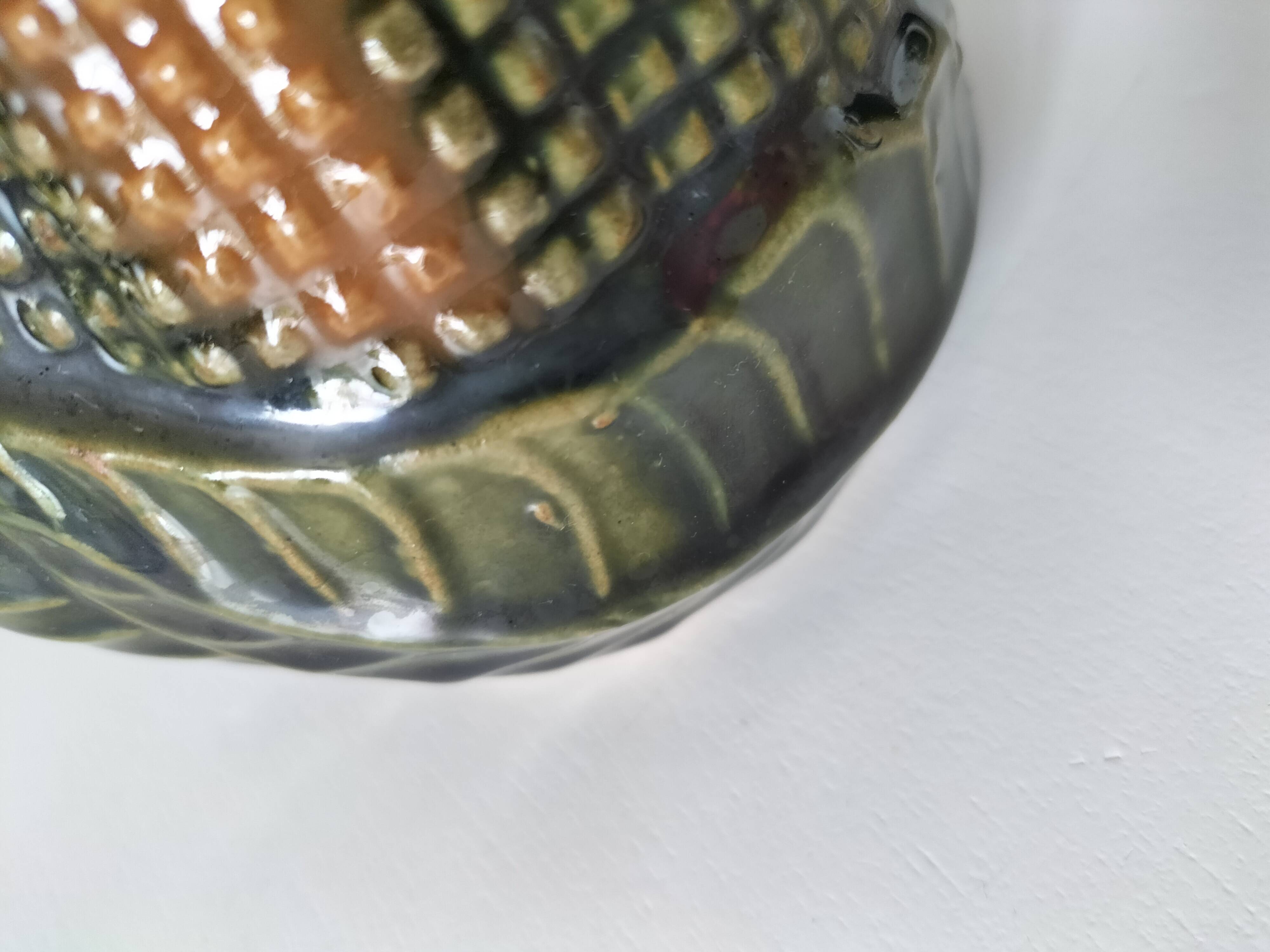 Petite théière barbotine épi de maïs vintage