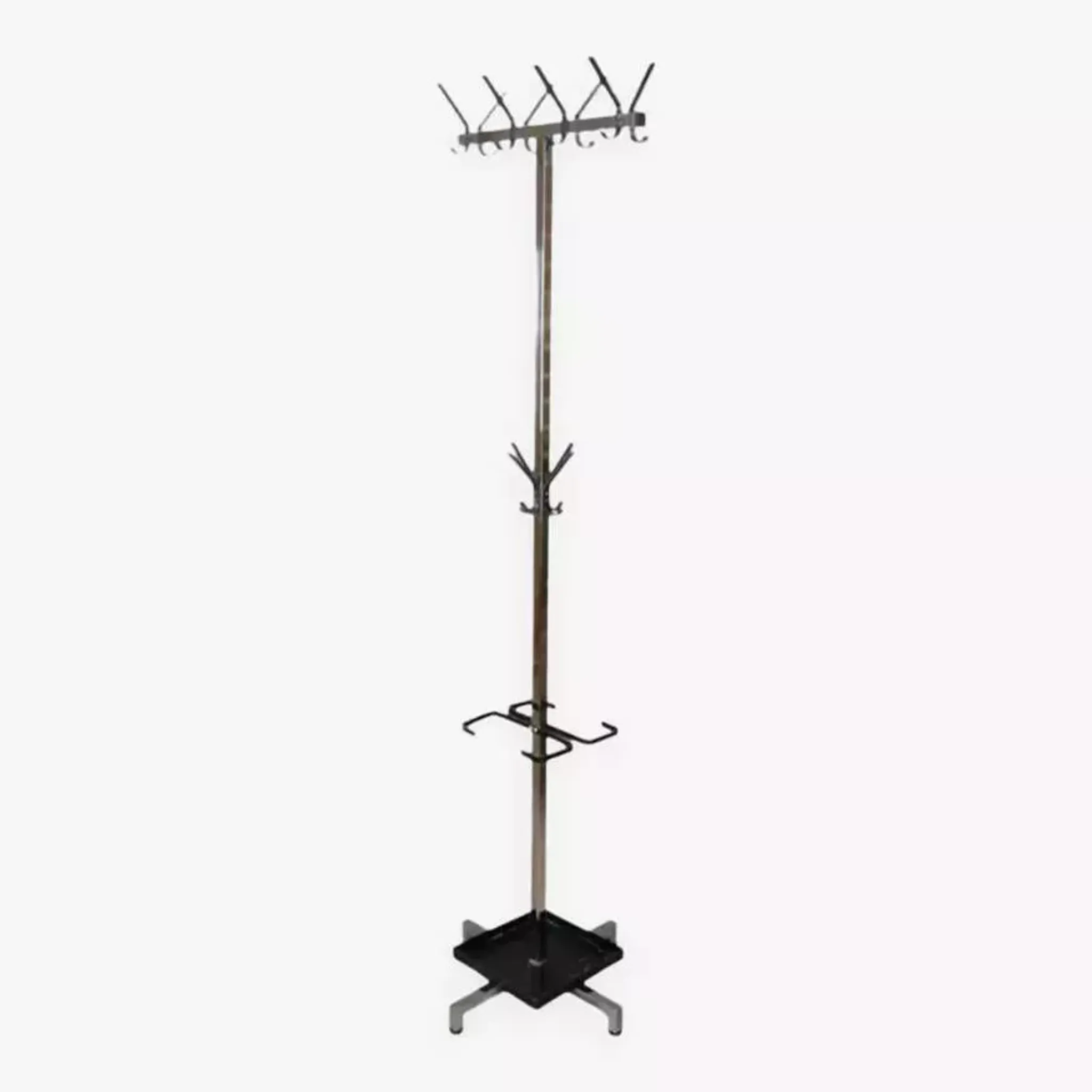 All-metal coat rack from the 50s/60s