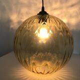 Chiseled glass hanging lamp