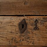Folk art chest bench, Catalonia, 1800