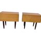 Set of 2 vintage wooden bedside tables/mini cabinets.