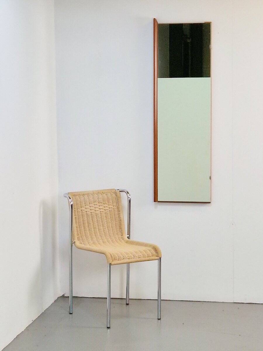 Mid-Century Scandinavian Rectangular Teak Mirror, 1960s