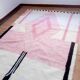 Handwoven Moroccan rug pink - colourful pattern - wool - 305 x 205 cm
