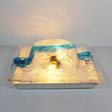 Grand et rare plafonnier en verre de Murano, conçu par Toni Zuccheri pour VeArt, Italie, années 1970.
